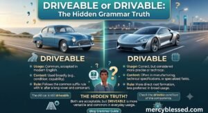 Driveable or Drivable: The Hidden Grammar Truth 