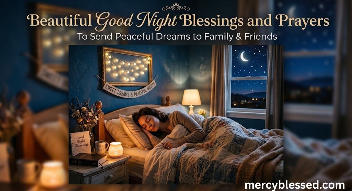 Beautiful Good Night Blessings and Prayers to Send Peaceful Dreams to Family & Friends