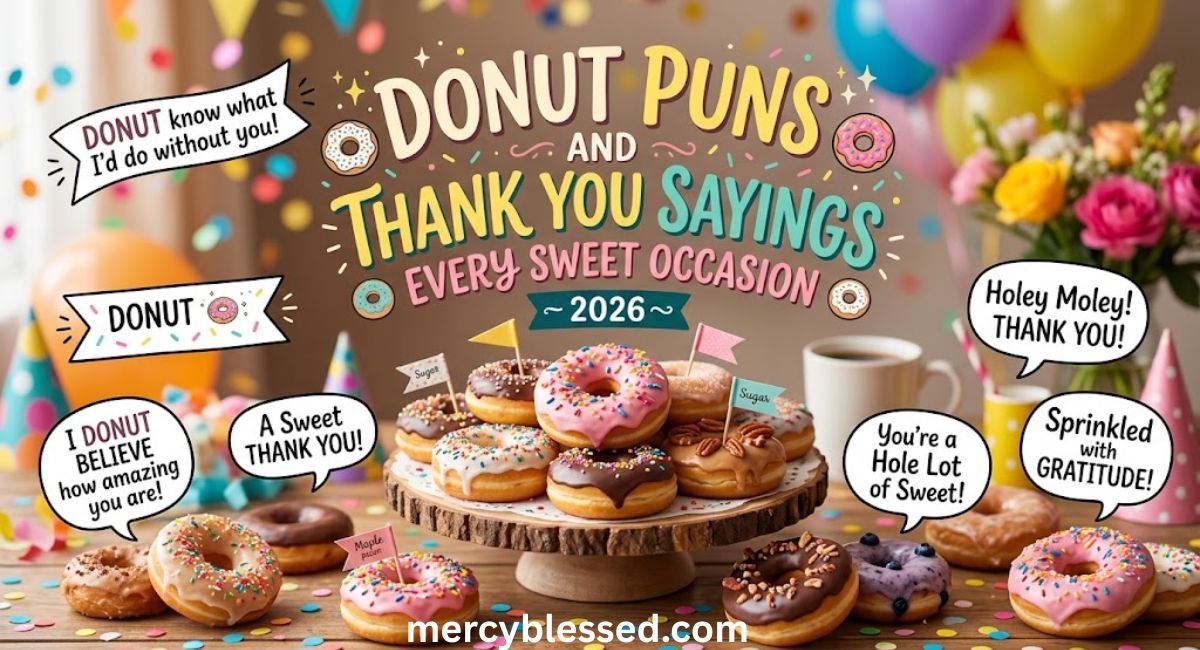 Donut Puns and Thank You Sayings for Every Sweet Occasion – 2026
