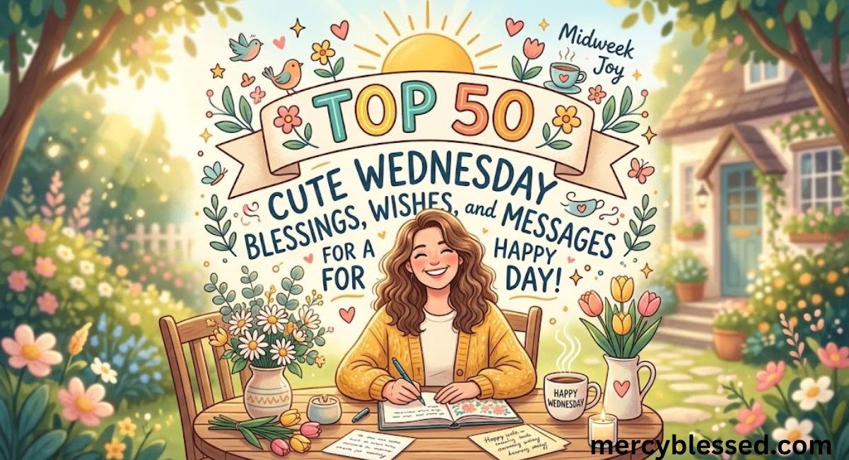 Top 50 Cute Wednesday Blessings, Wishes, and Messages for a Happy Day