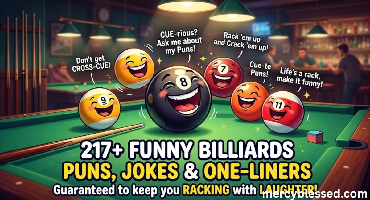 217+ Funny Billiards Puns Jokes One Liner