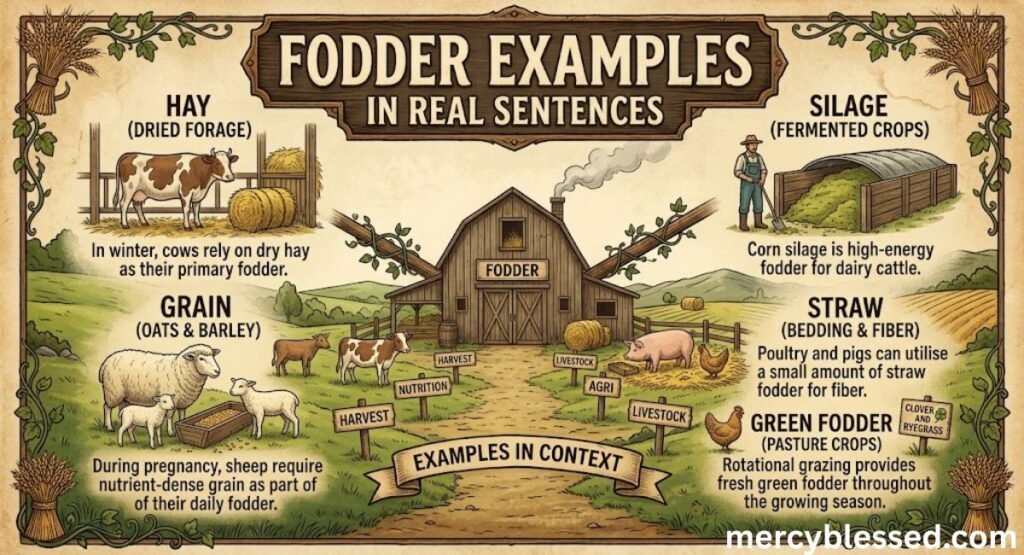 Fodder Meaning: Definition, Examples, Synonyms & Usage